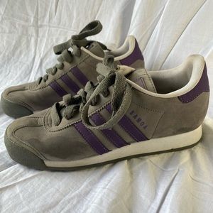 WOMENS GRAY & PURPLE SOMOA ADIDAS